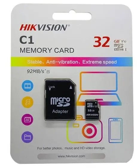 کارت حافظه هایک ویژن 32 گیگا بایت HIKVISION 32GB microSDHC