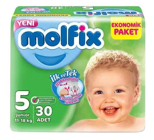 پوشک مولفیکس 30 عددی سایز 5 Molfix Size 5 Diaper