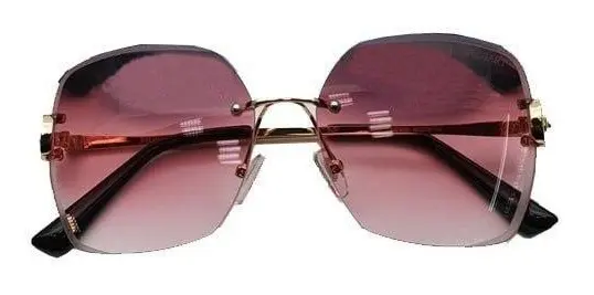 عینک آفتابی فشن مارک دار فلزی sunglasses UV400 Square