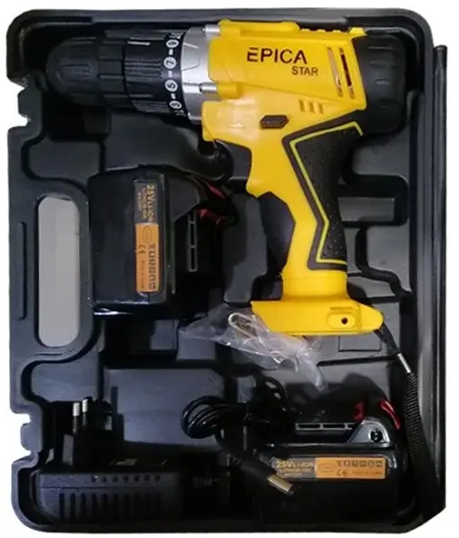 دریل شارژی چکشی 25 ولت Epica Star