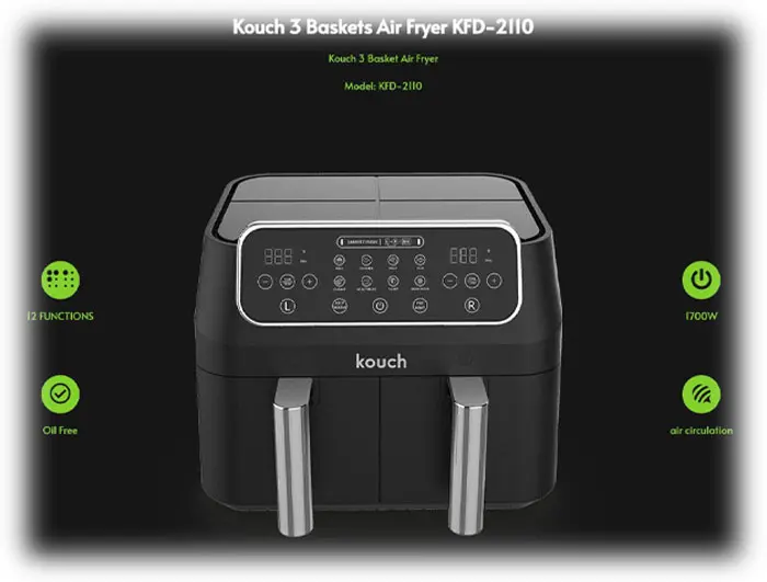 سرخ کن دوقلو کوخ 8.5 لیتر KFD2110 KFD2110.jpg