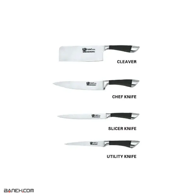 ست چاقوی آشپزخانه 9 تکه فوما FUMA 9PCS KITCHEN KNIVES SET FU-933