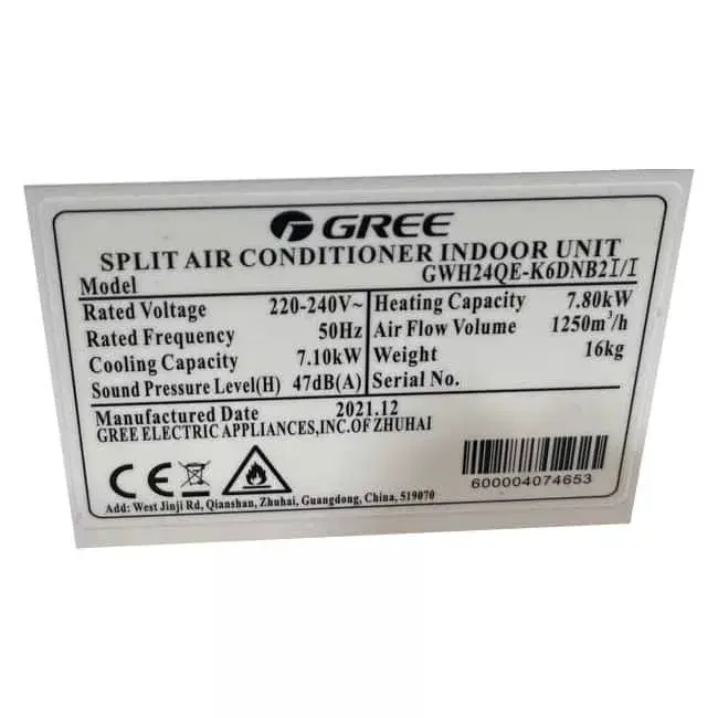 کولر گازی گری 24000 اینورتر GWH24QE-K6DNB2I