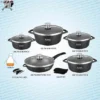 سرویس قابلمه 15 تکه ناسا Nasa Cookware Set NS-6015 ns 6015
