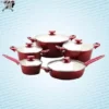 سرویس قابلمه سرامیک 15تکه ناسا NASA COOKWARE SET NS-6115R ns 6115r