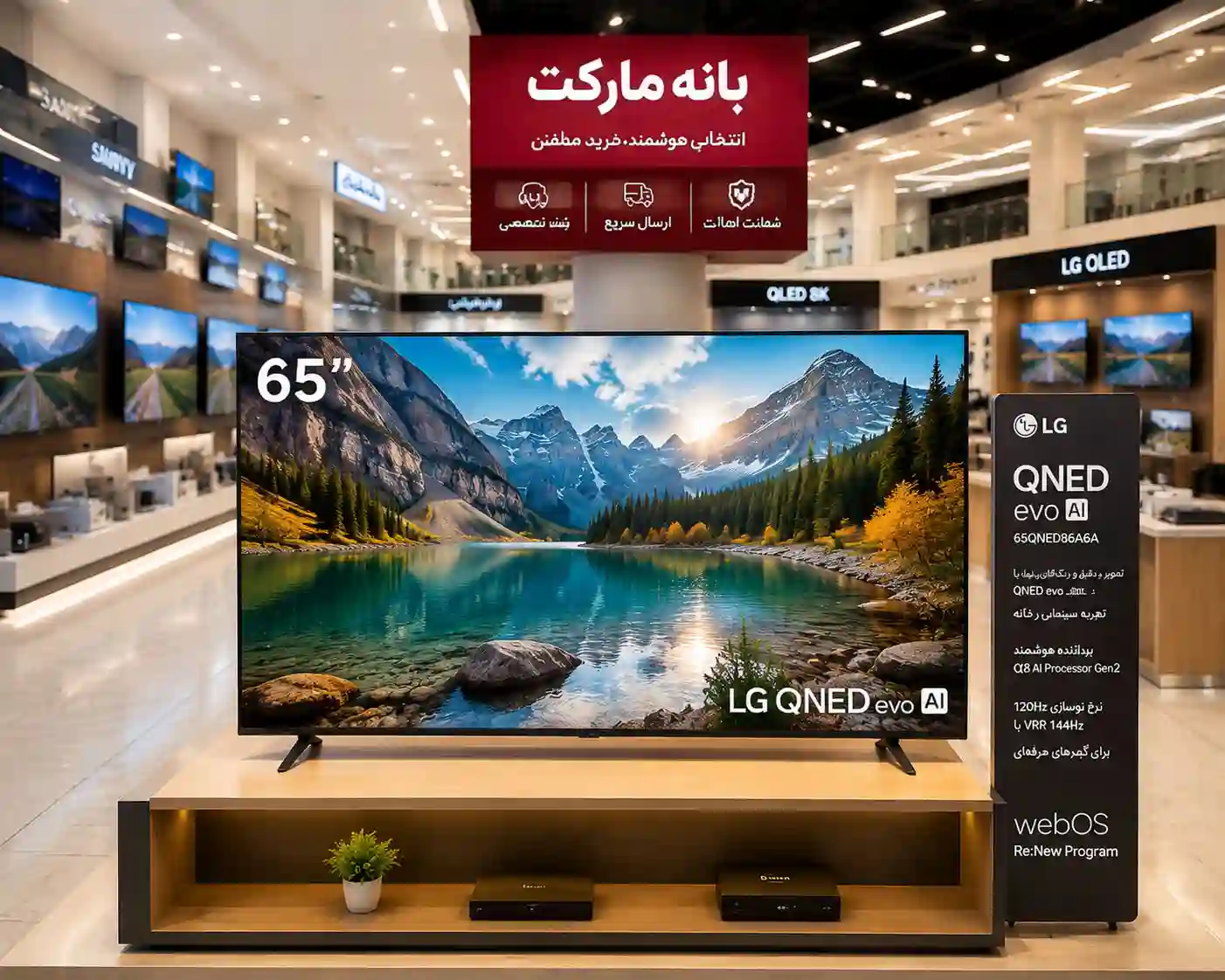 قیمت تلویزیون ال جی 65QNED86