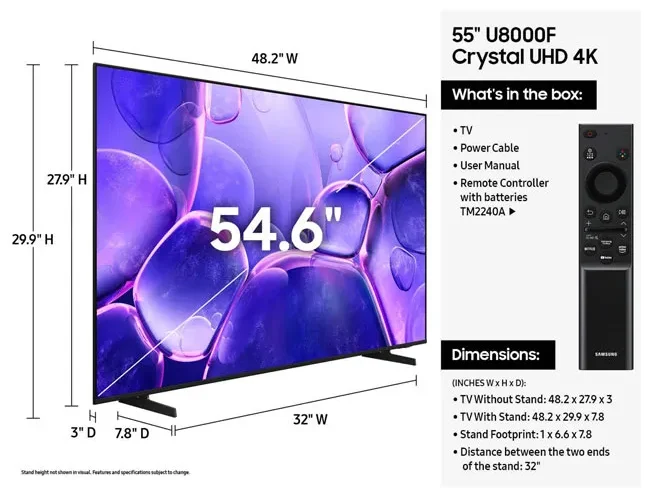 تلویزیون سامسونگ 55U8000F