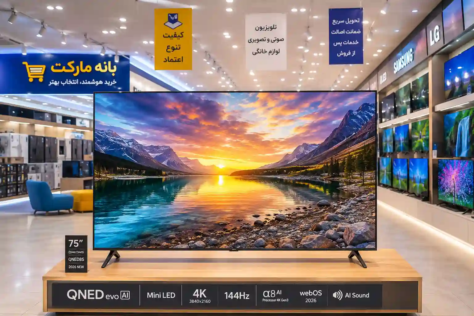 قیمت تلویزیون ال جی 75QNED85