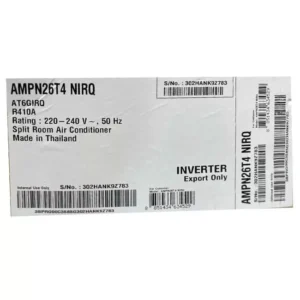کولر گازی 26000 دوال اینورتر ال جی AMPU26T4 T3 T4