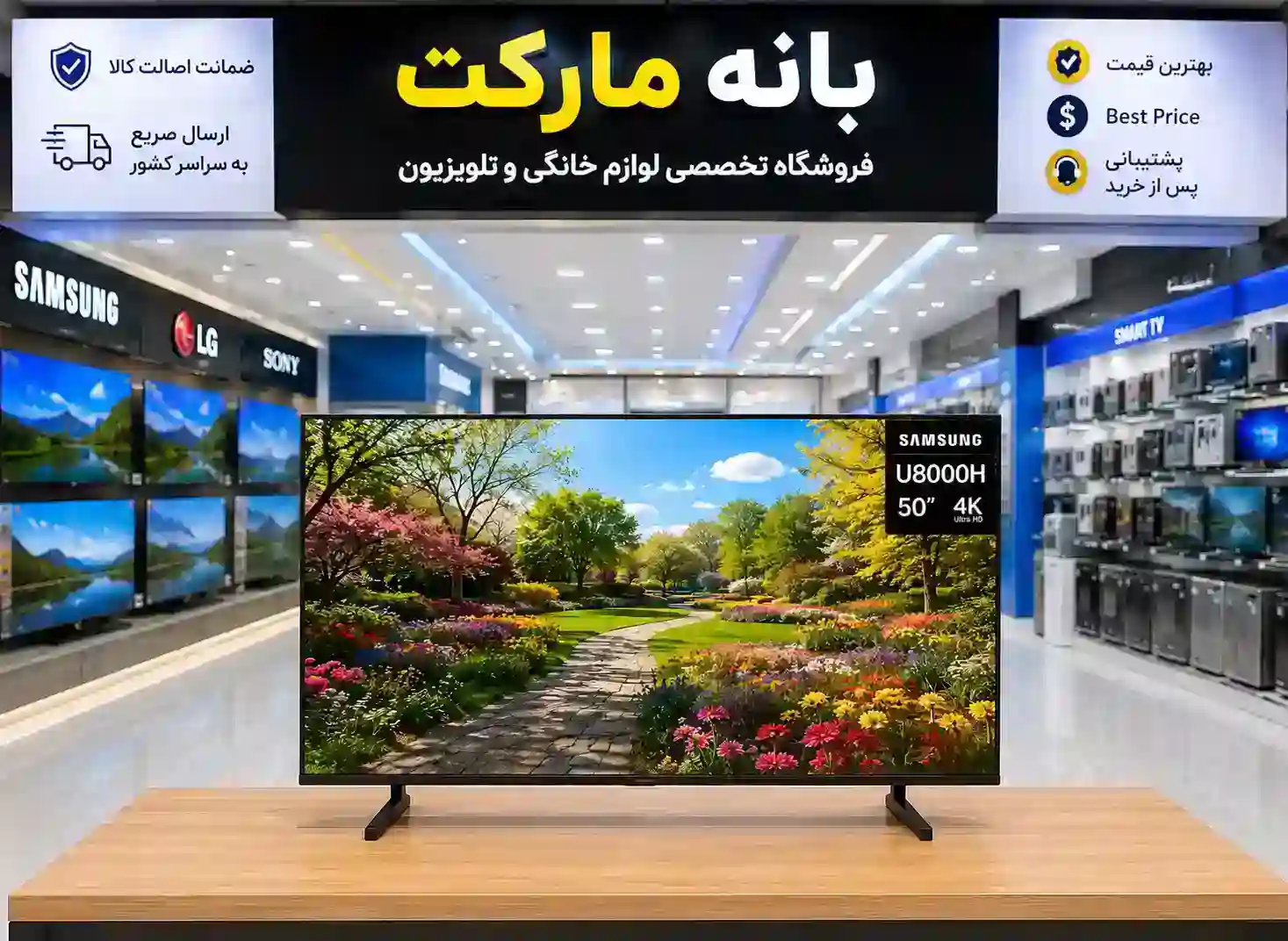 تلویزیون سامسونگ 50U8000H 6 قیمت تلویزیون سامسونگ 50U8000H