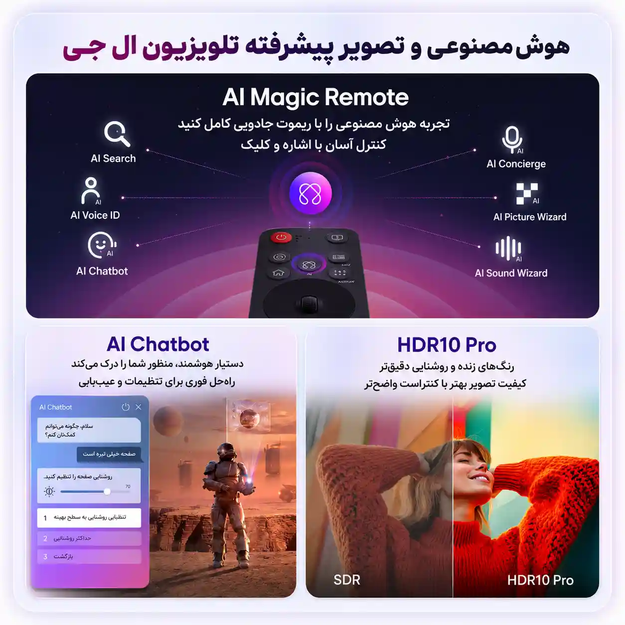 تلویزیون ال جی 50UA851 
