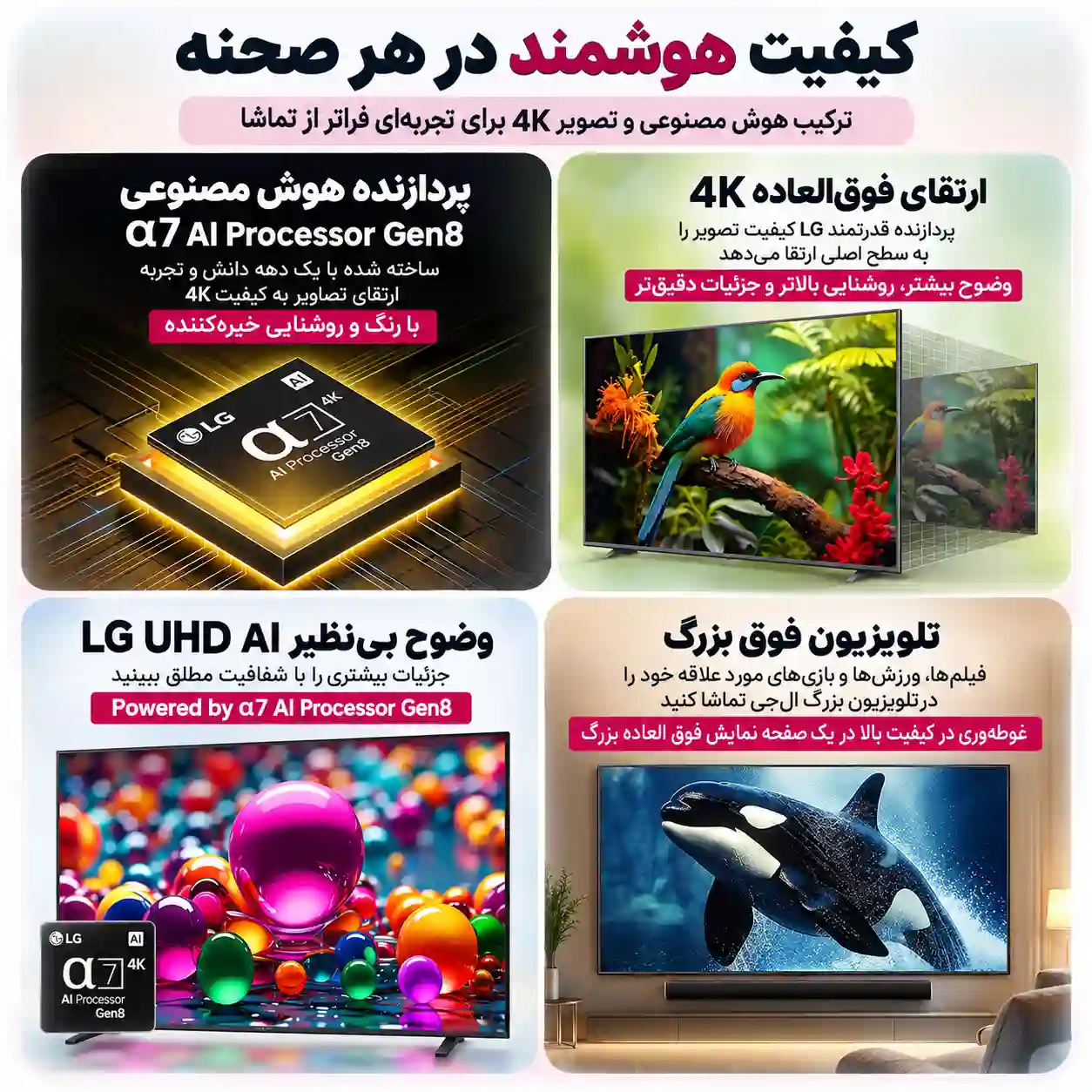 قیمت تلویزیون ال جی 50UA851 