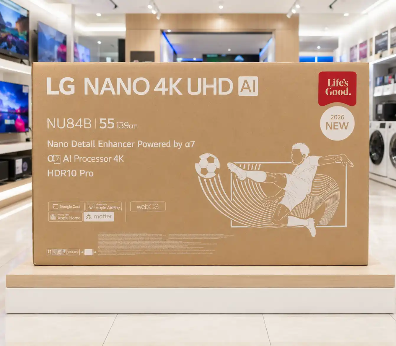 تلویزیون ال جی 55NU840 6 کارتن تلویزیون ال جی 55NU840