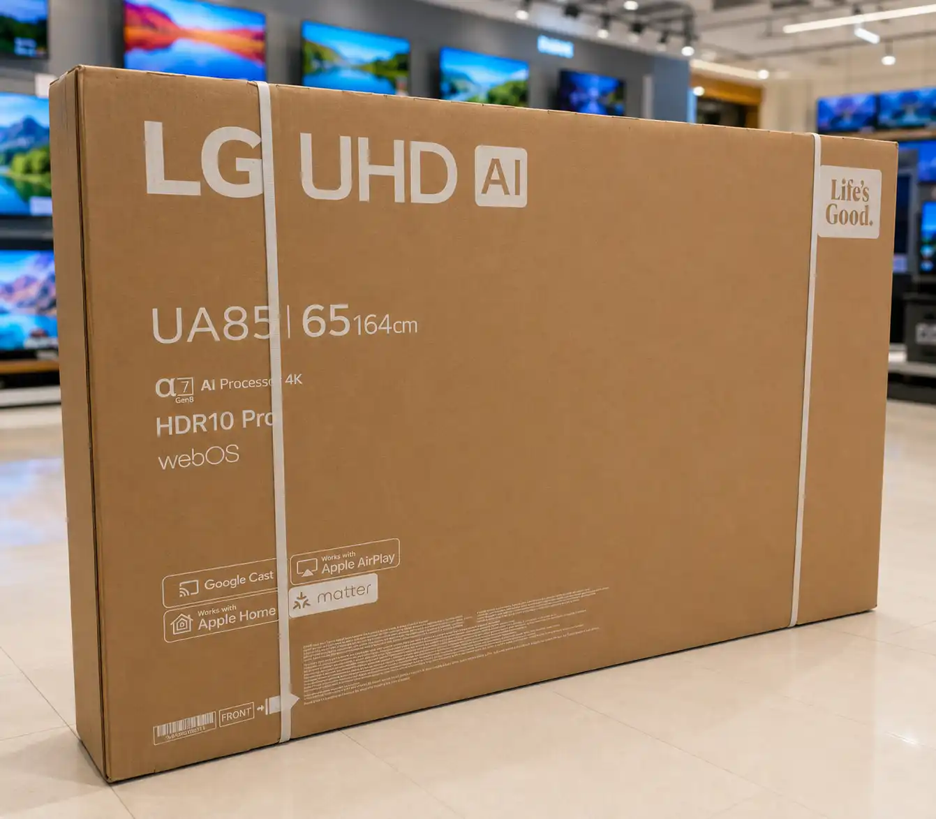 تلویزیون ال جی 65UA85006 6 کارتن تلویزیون ال جی 65UA85006