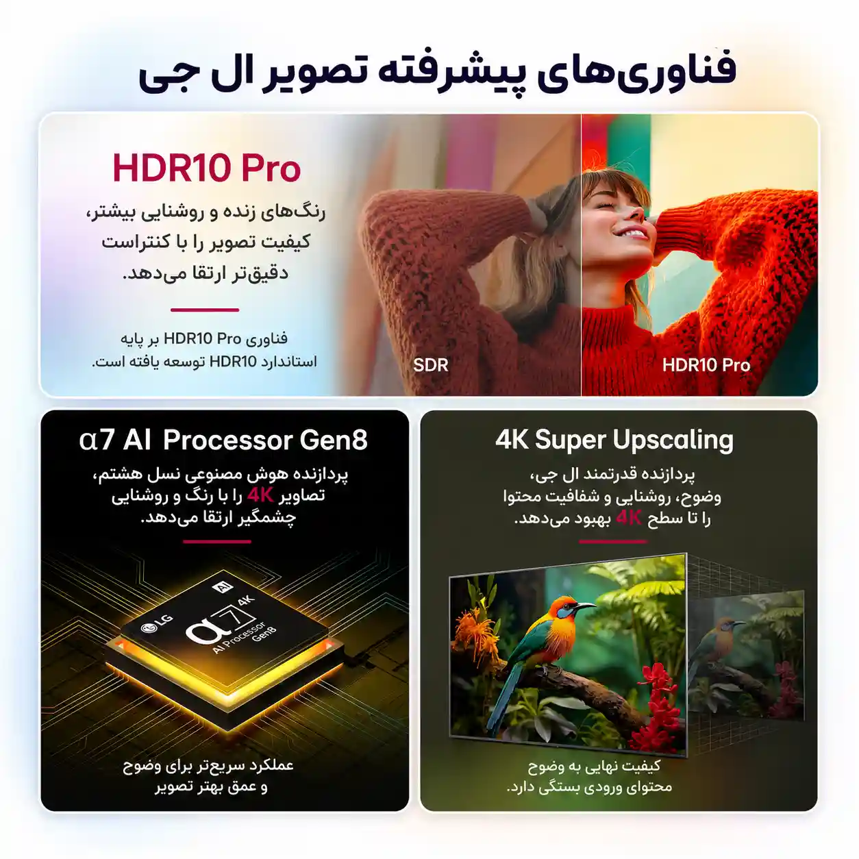 تلویزیون ال جی 65UA85006 4 قیمت تلویزیون ال جی 65UA85006