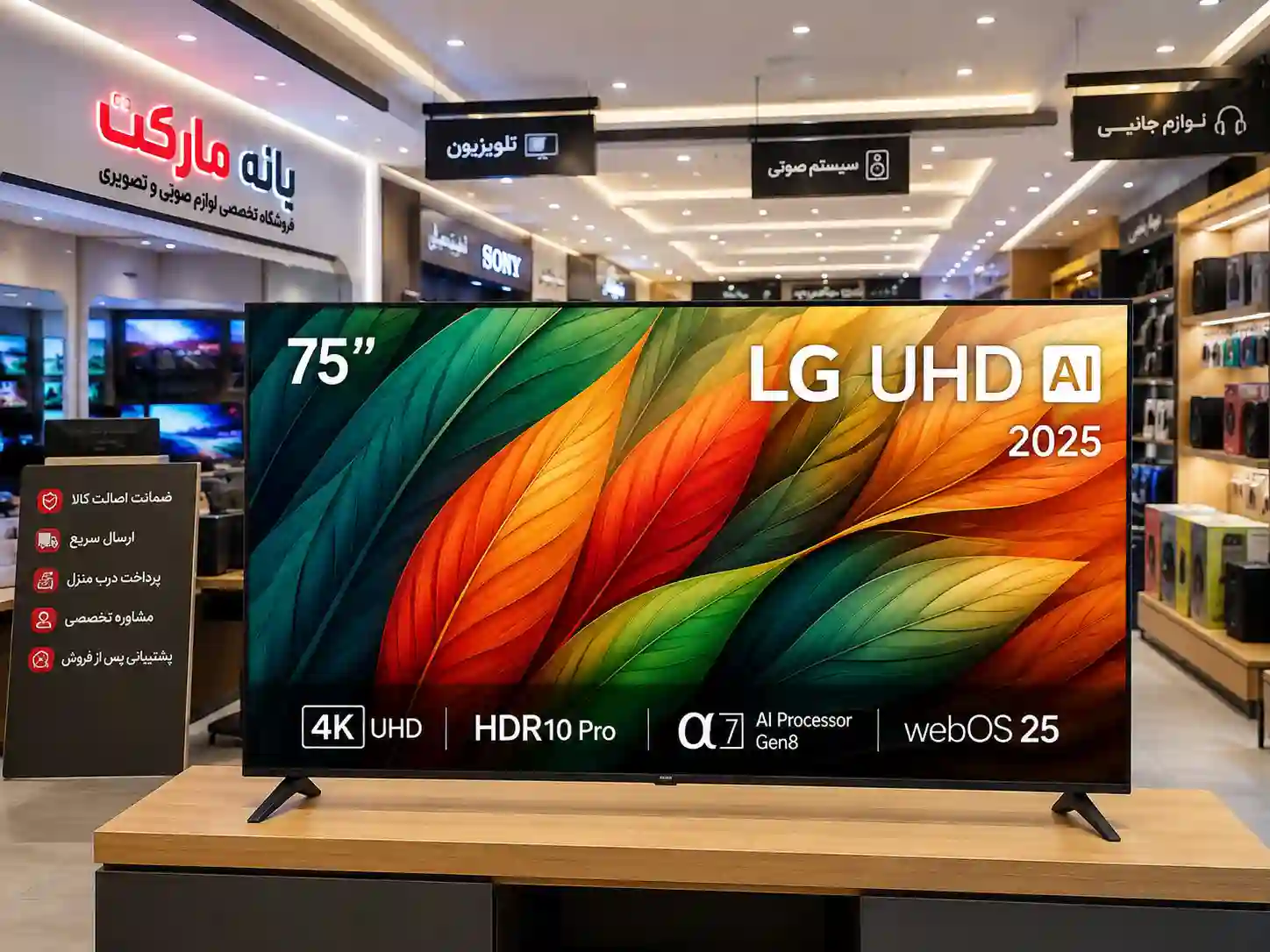 قیمت تلویزیون ال جی 75UA75006