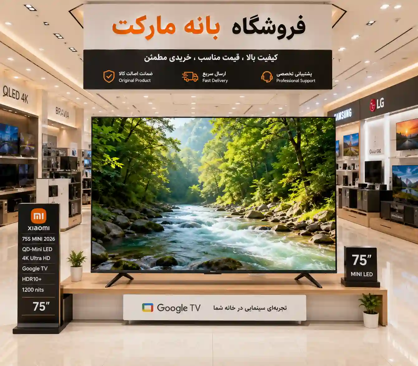 تلویزیون 75S MINI 2026