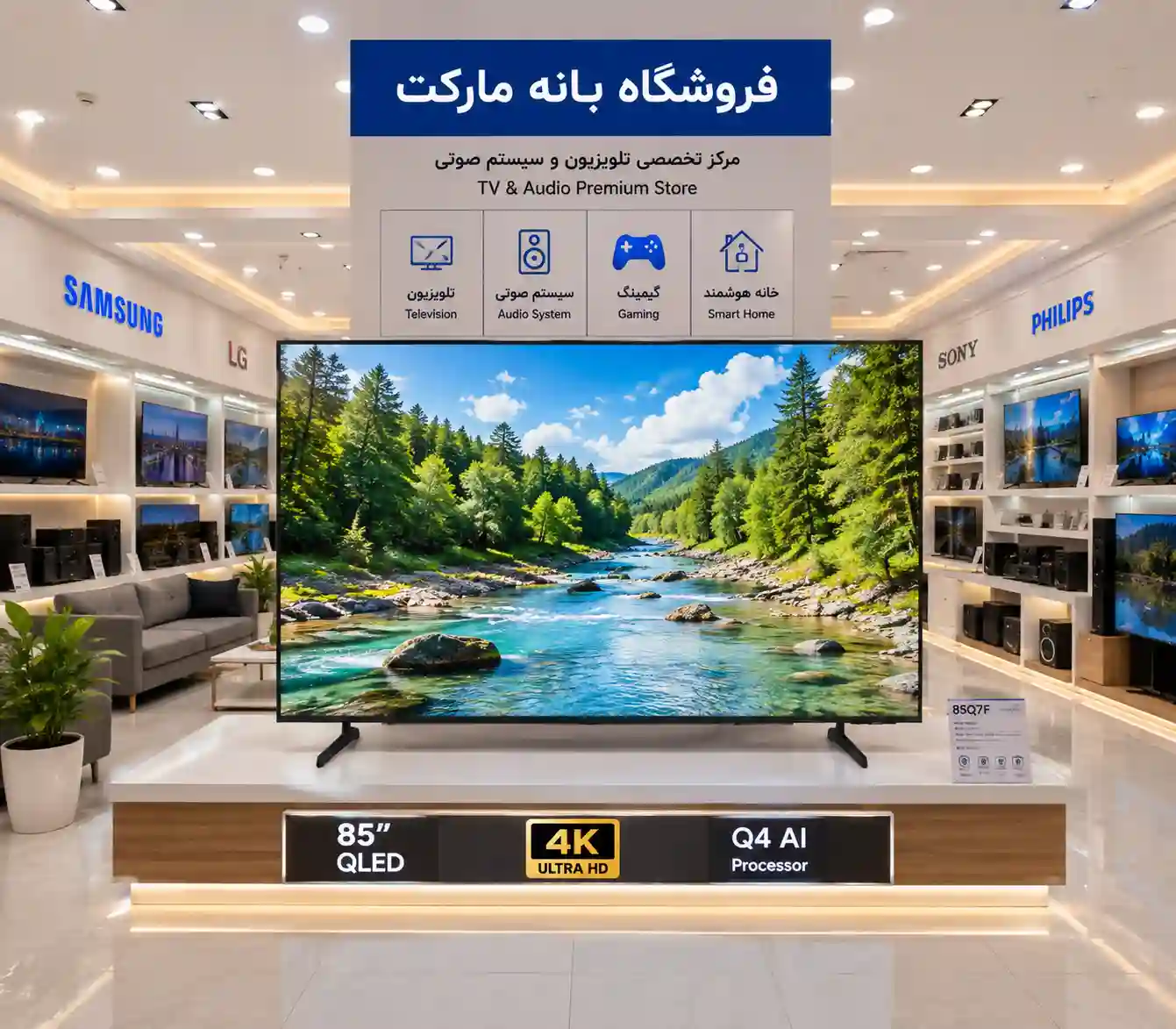 تلویزیون سامسونگ 85Q7F 7 سامسونگ 85Q7F