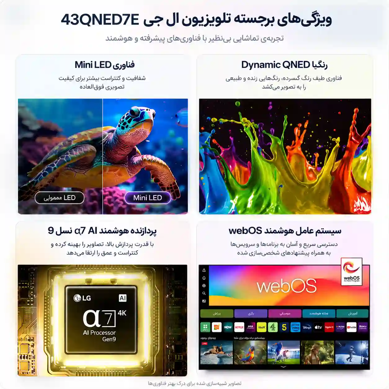 تلویزیون ال جی 43QNED7E 5 تلویزیون43QNED7E