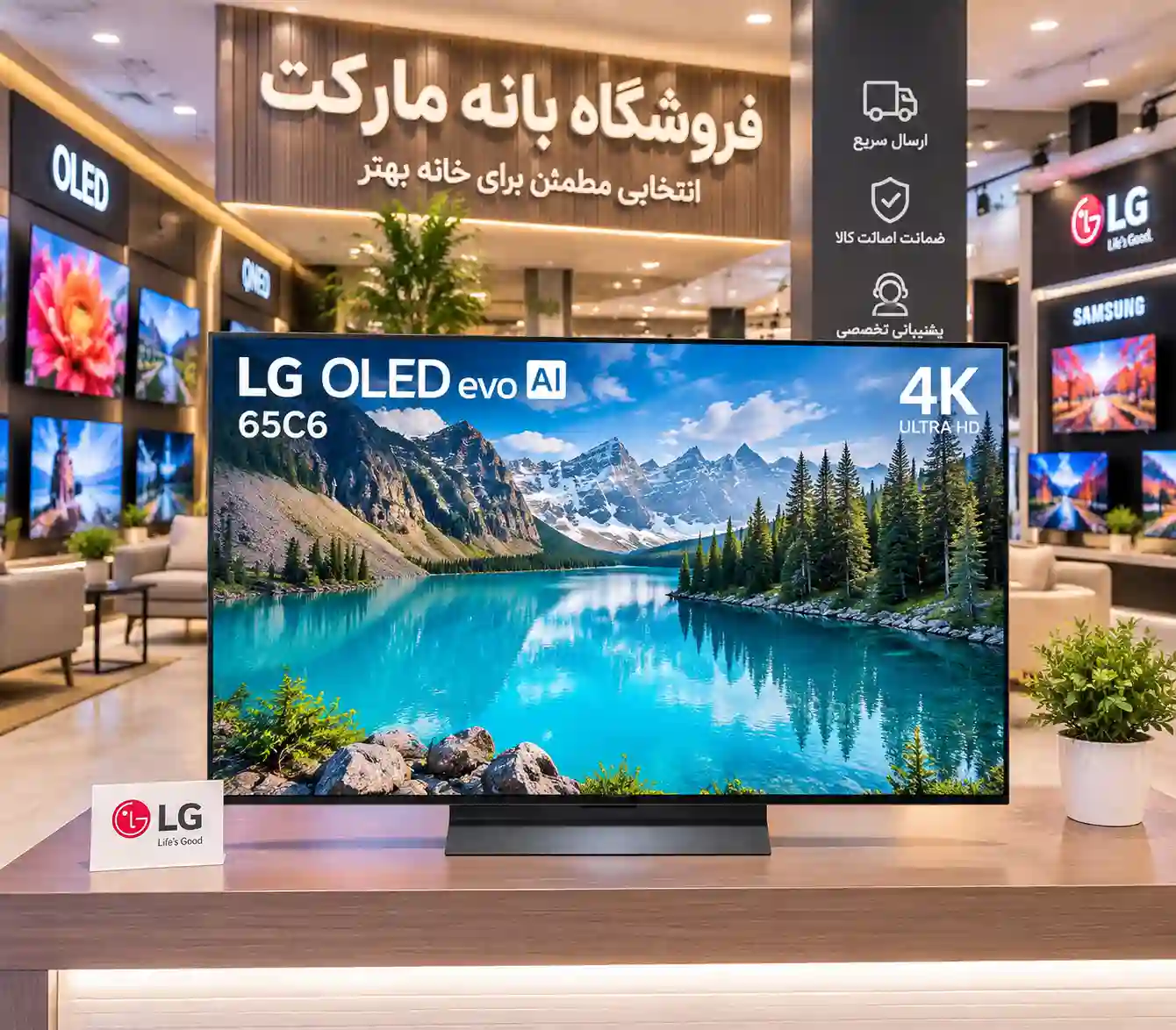 تلویزیون ال جی 65C6 اولد 7 خرید تلویزیون ال جی 65C6 اولد