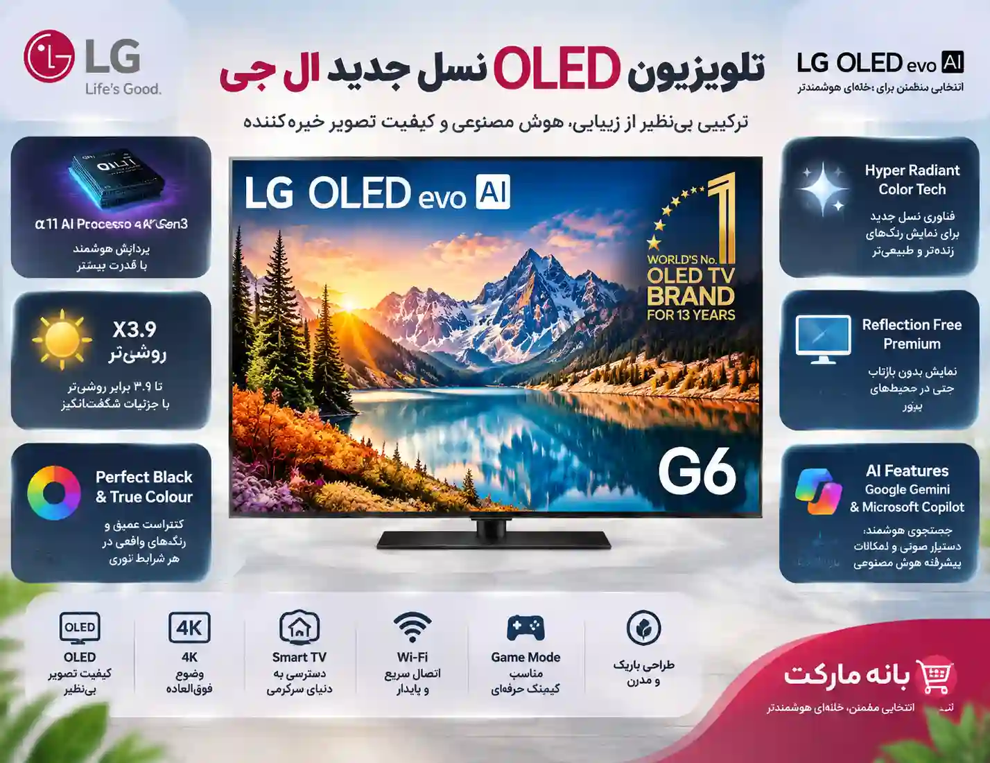بررسی مشخصات تلویزیون ال جی 65G6