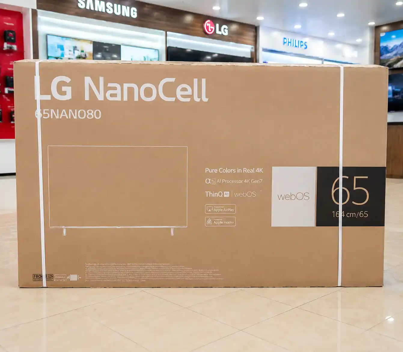 تلویزیون ال جی 65NANO80T 6 کارتن تلویزیون ال جی 65NANO80T