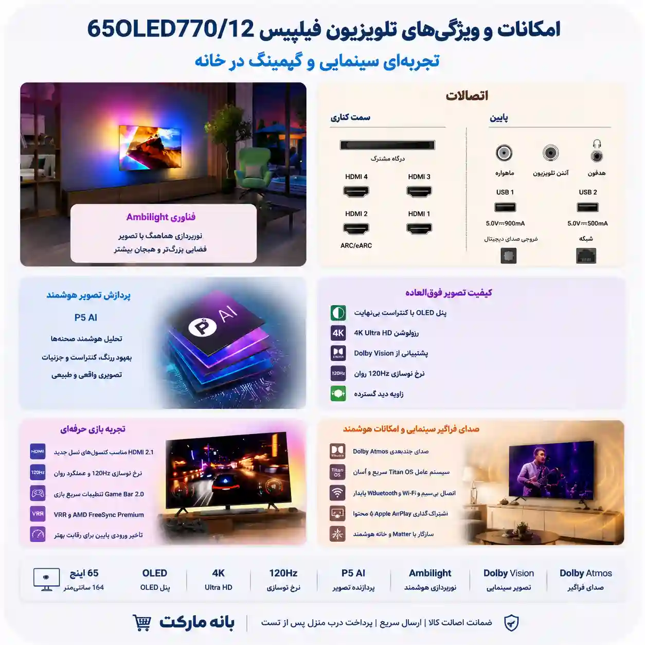  فیلیپس 65OLED770