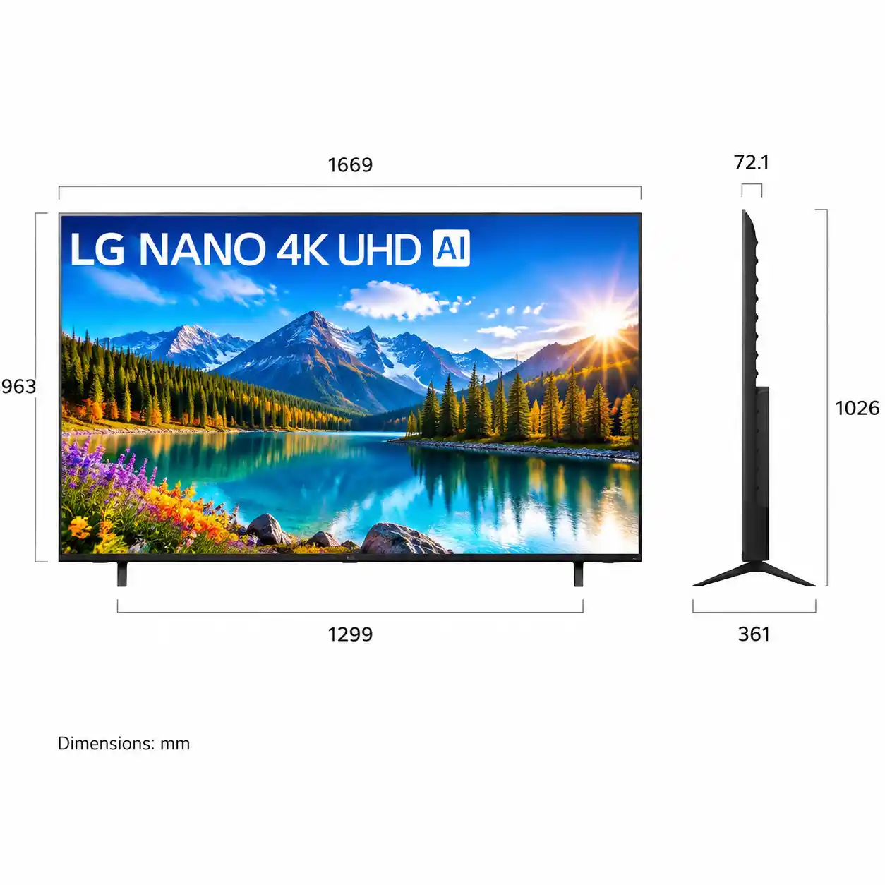 تلویزیون ال جی 75NU850B6