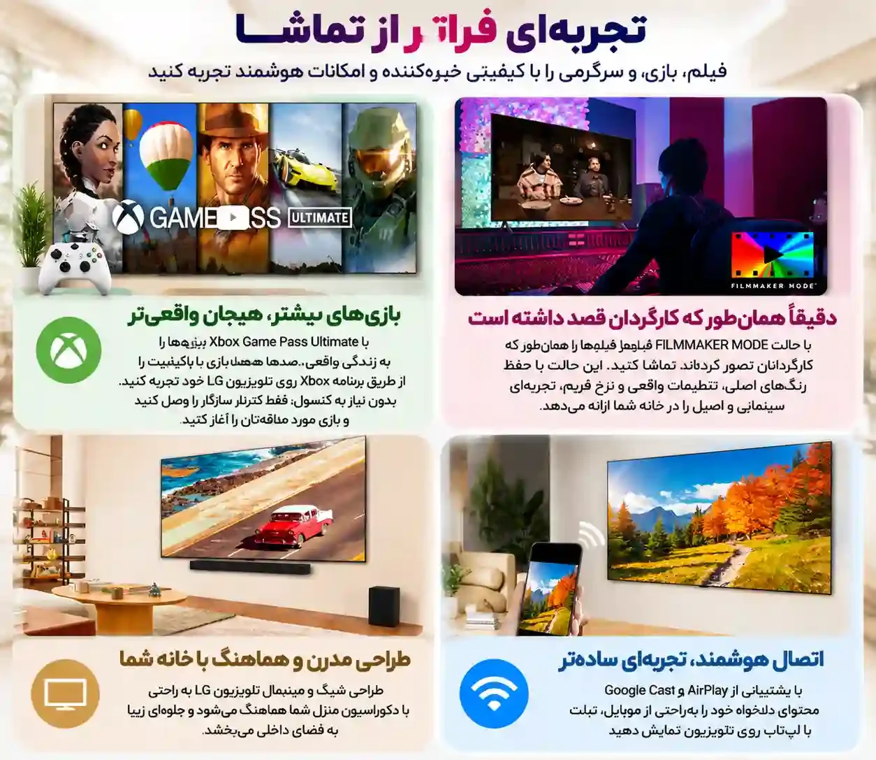 تلویزیون ال جی 75QNED70A 5 مشخصات تلویزیون ال جی 75QNED70A