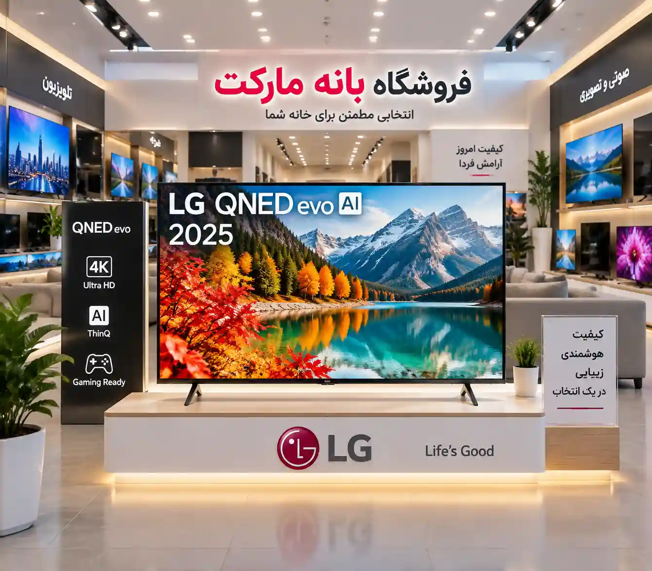 قیمت تلویزیون ال جی 75QNED85A