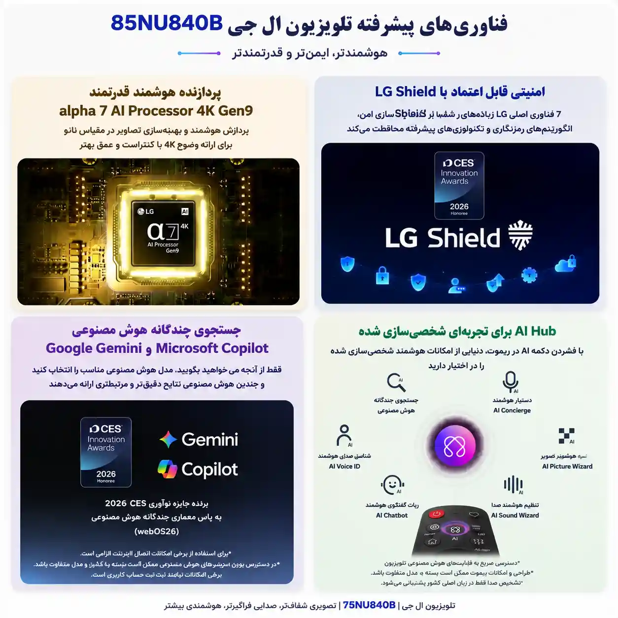 تلویزیون ال جی 85NU840B 4 تلویزیون ال جی 85NU840B