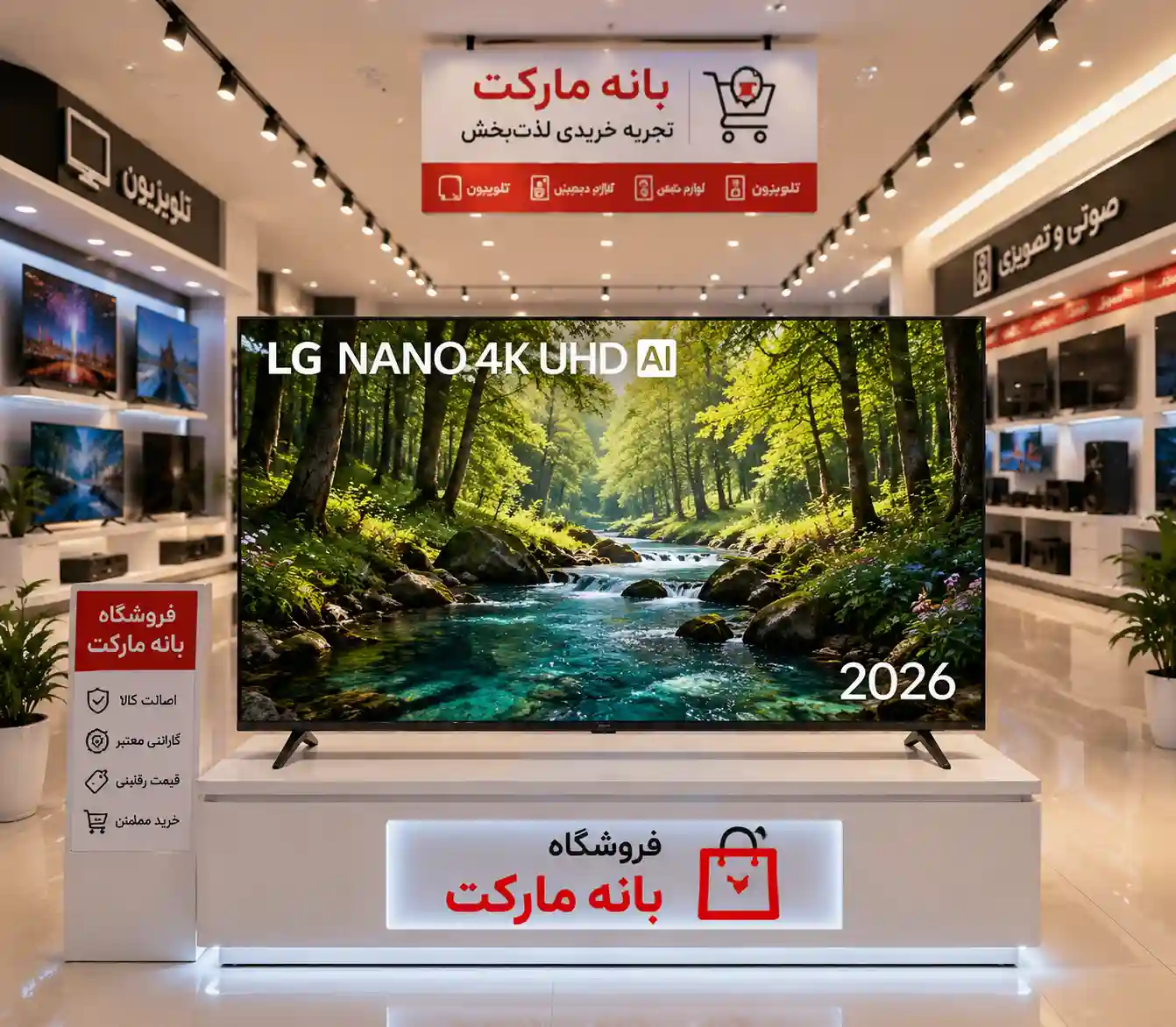 تلویزیون ال جی 85NU850B 3 خرید تلویزیون ال جی 85NU850B