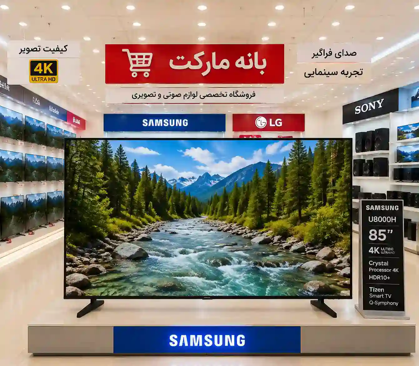 تلویزیون سامسونگ 85U8000H 6 خرید تلویزیون سامسونگ 85U8000H