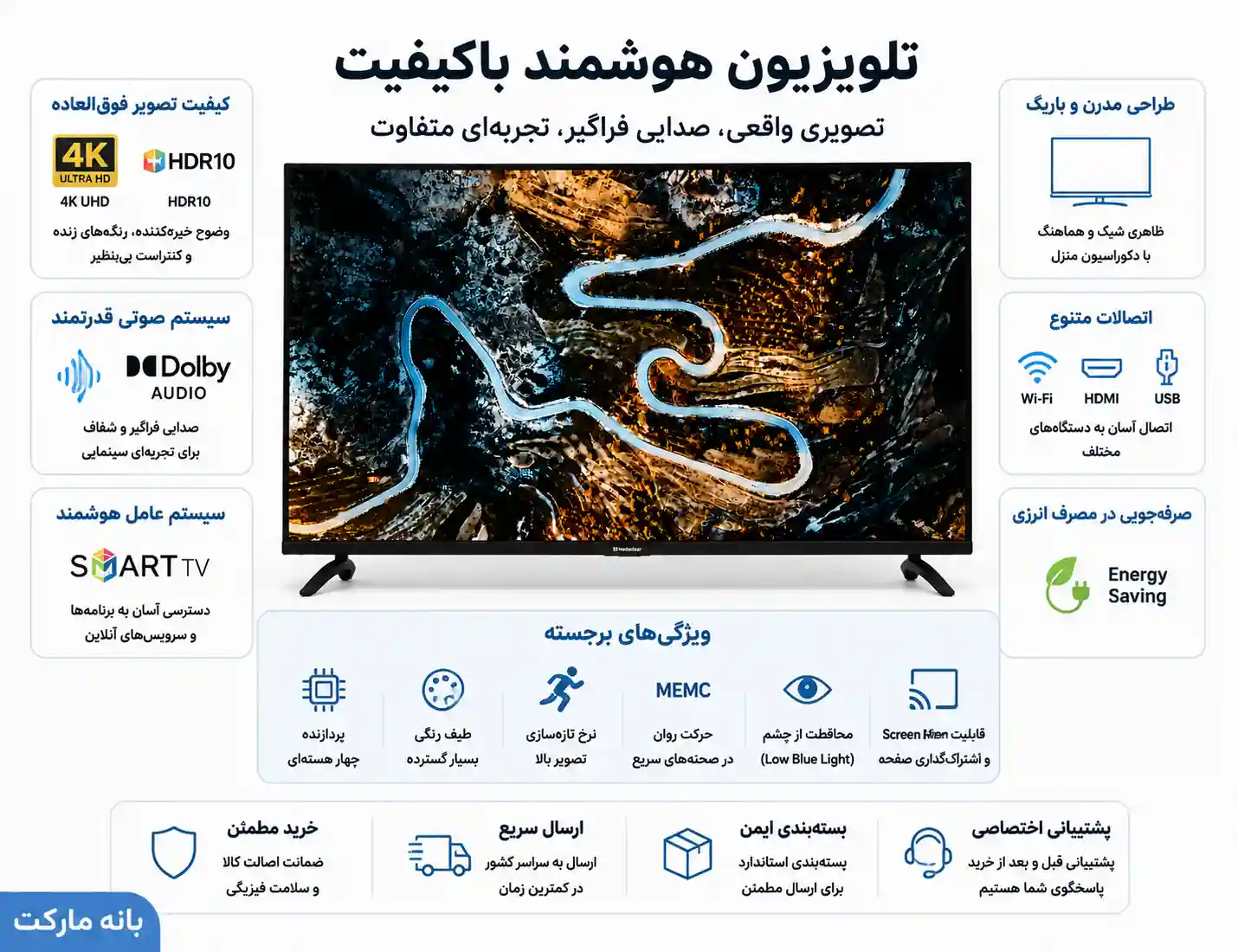 تلویزیون مدیا استار MS43ST2S2 3 MS43ST2S2